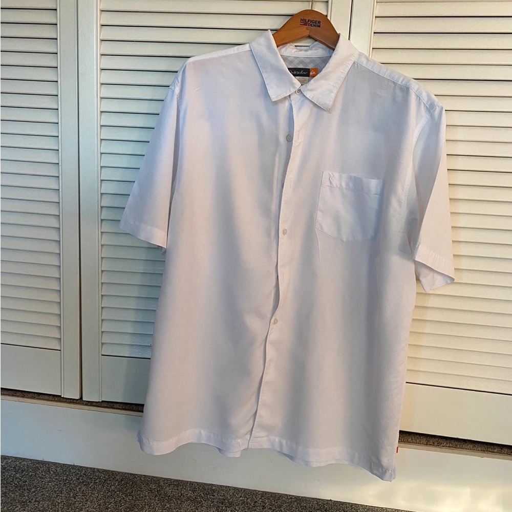 Sag Harbor White Casual Button Down Shirt